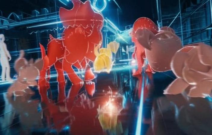 Futuristic, hologram Pokémon prance around in Pokémon Legends Z-A..